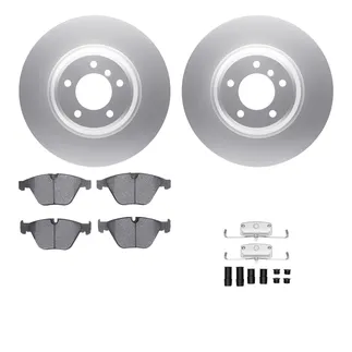 R1 Concepts WDTH1-31047 Brake Rotors - Carbon Coated W/ Euro Ceramic Pads & Hdw